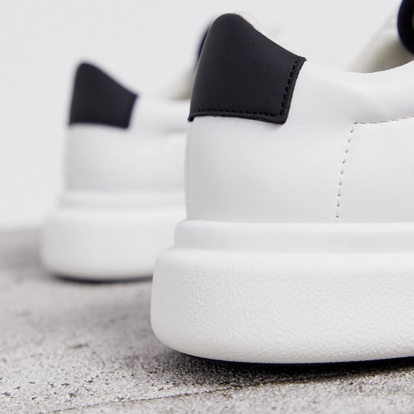 ASOS DESIGN DORO white chunky lace up sneakers - Picture 6 of 7